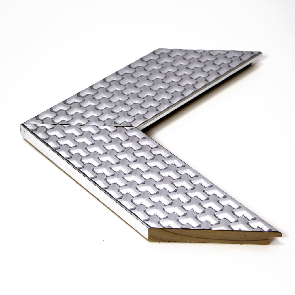 Marco Texturizado Metálico  Plata 00108 – Diseño