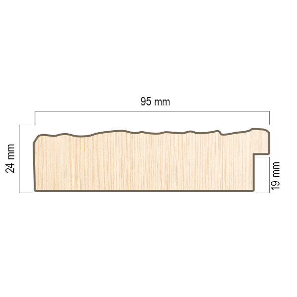 Moldura en Madera Acabado Blanco. Modelo 5133 BLANCO – Luminosidad Texturizada y Estética Contemporánea