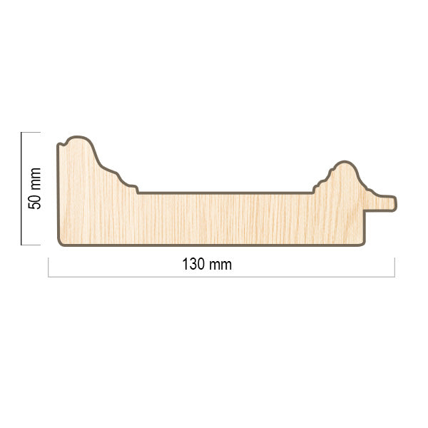 Moldura en Madera Acabado Plata. Modelo 5084 PLATA – Modernidad y Elegancia Sobria