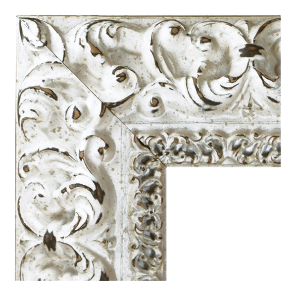 Moldura Clásica Blanca con Relieve – Ref. 5000 BLANCO
