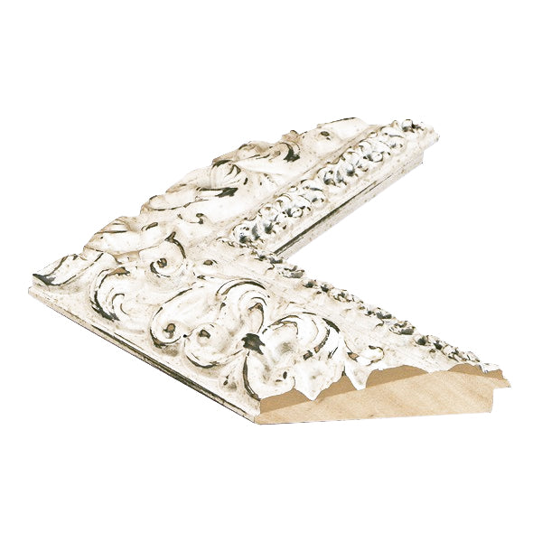 Moldura Clásica Blanca con Relieve – Ref. 5000 BLANCO