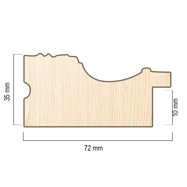 Moldura en Madera Acabado Negro. Modelo 5155 NEGRO – Distinción Clásica y Carácter Elegante