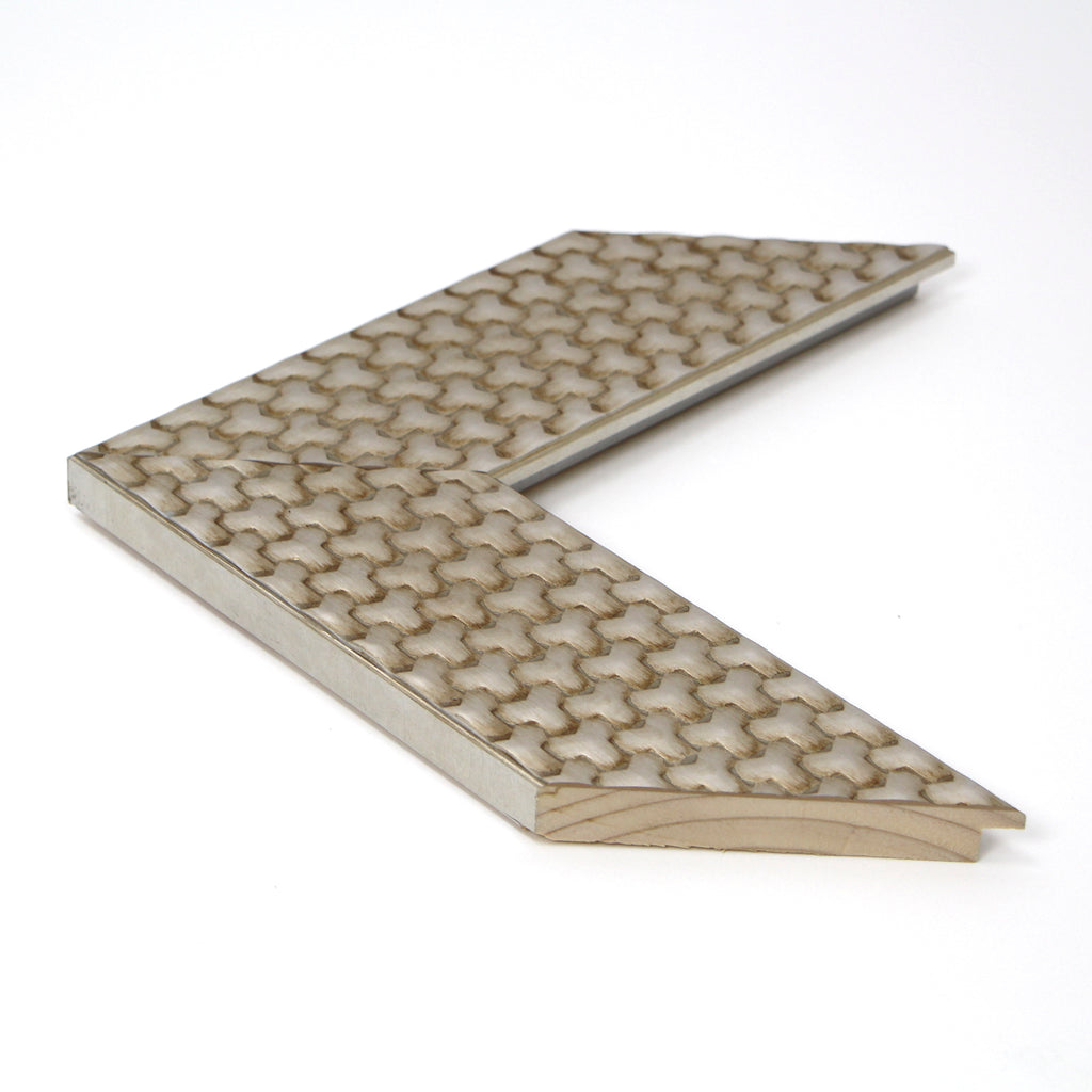 Marco Texturizado Metálico  00108 Gris – Elegancia