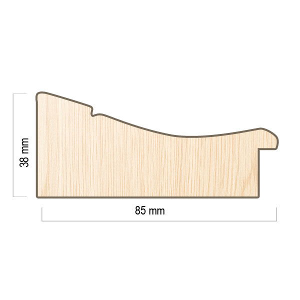 Moldura Lisa Negro Envejecido – Ref. 155 NEGRO