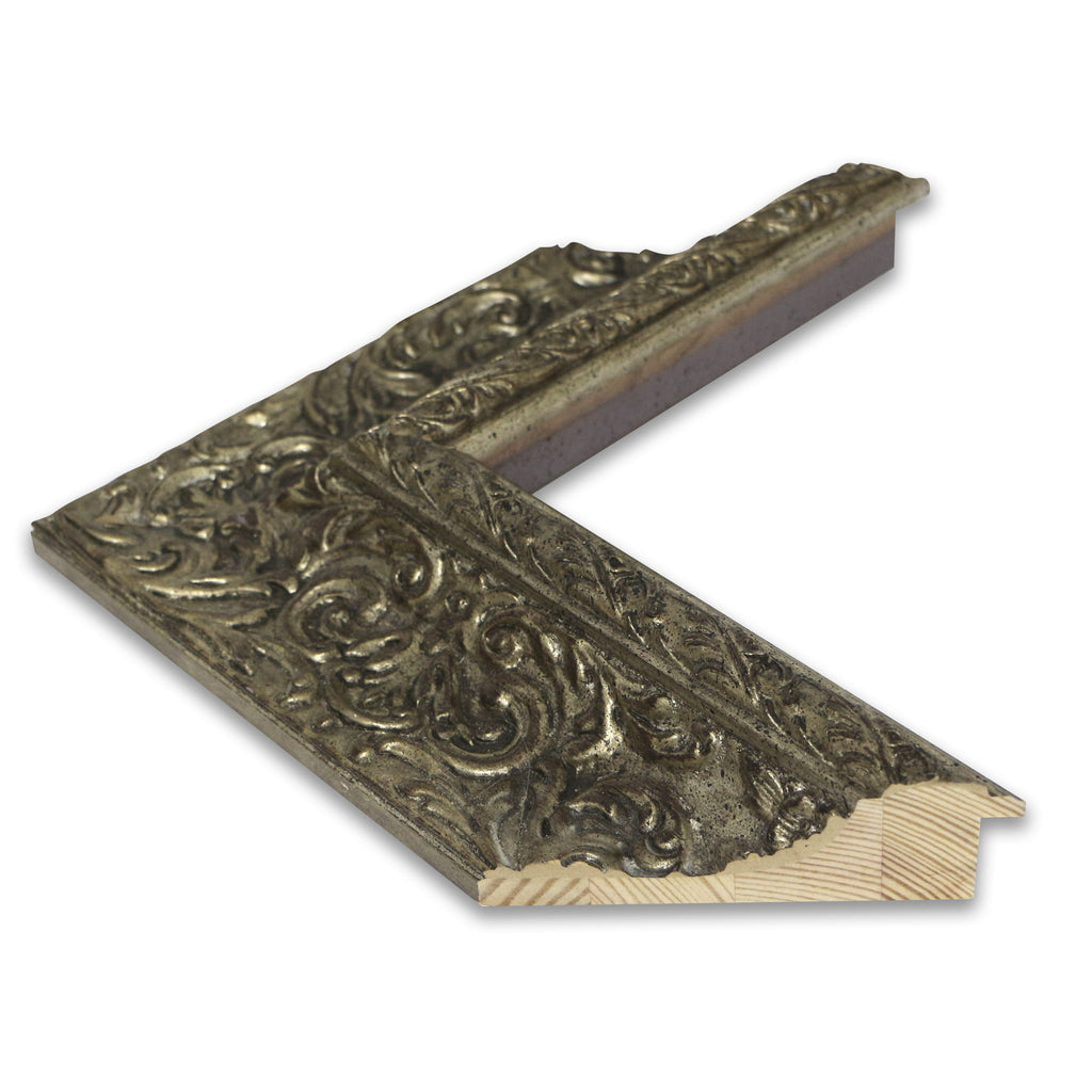 Moldura en Madera Acabado Plata. Modelo 5141 PLATA – Sofisticación Ornamental y Estilo Clásico