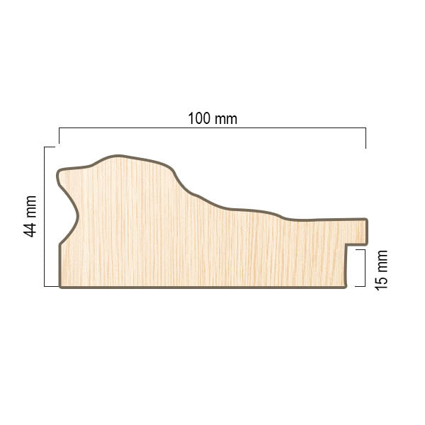 Moldura en Madera Acabado Bronce. Modelo 5105 BRONCE –  Artesanal        ( NO STOCK )