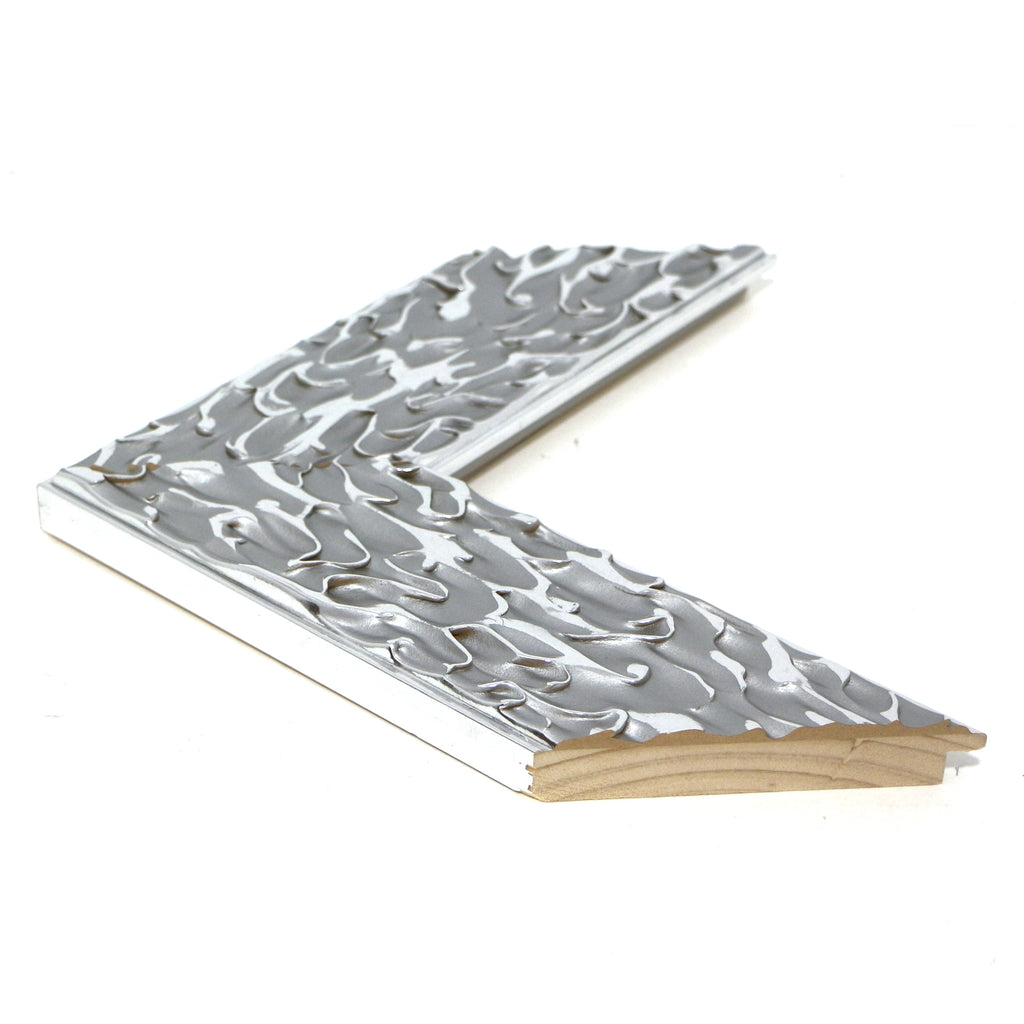 Moldura de Madera con Relieve Artístico GRIS 001038-