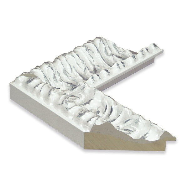 Moldura en Madera Blanca con Relieve – Ref. 5080 BLANCO