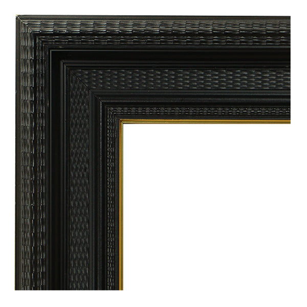 Moldura Negra con Detalle Dorado – Ref. 4832 NEGRO