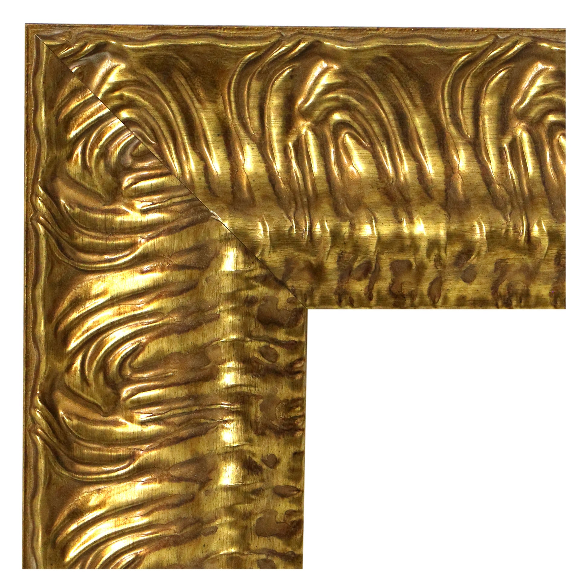 Moldura de Madera Oro con Relieve Artístico 001040-