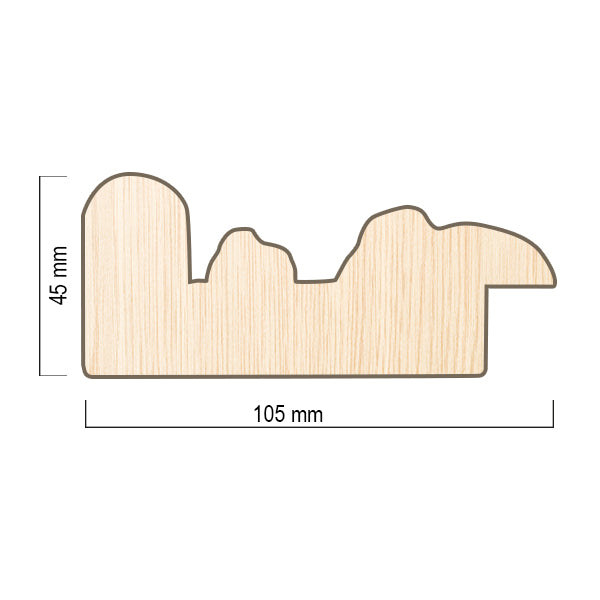 Moldura Dorada con Relieve Clásico – Ref. 5001 ORO