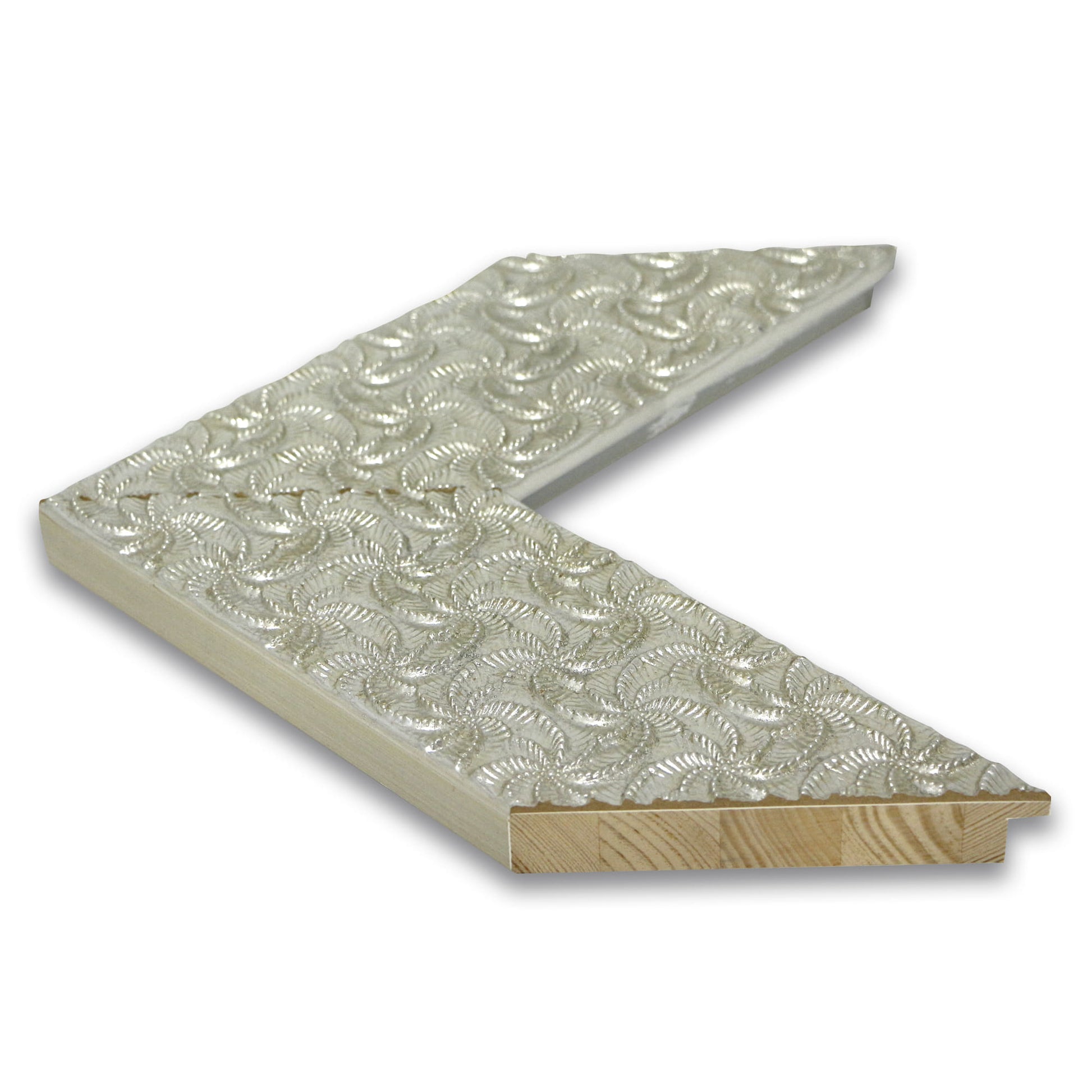 Moldura en Madera Acabado Plata. Modelo 5133 PLATA – Originalidad Texturizada y Estilo Vanguardista