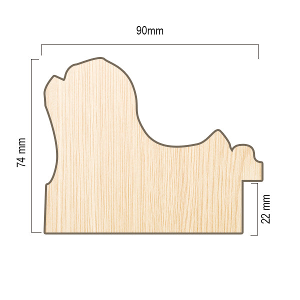 Moldura en Madera Acabado Plata. Modelo 5107 PLATA – Estilo Vintage y Encanto Rústico