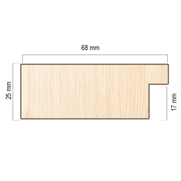 Moldura en Madera Acabado Negro. Modelo 5154 NEGRO – Modernidad Minimalista y Estilo Sobrio
