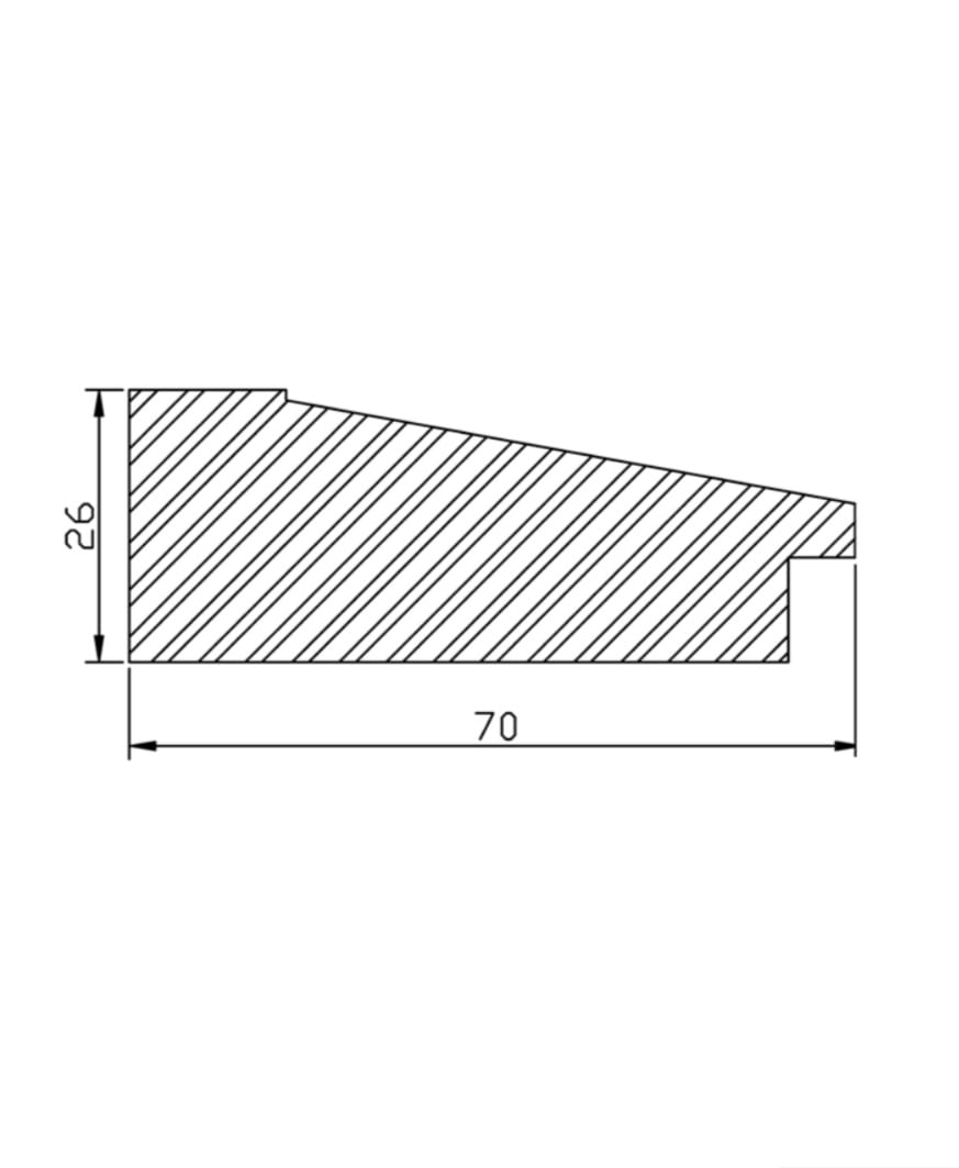 Marco Avellana con Detalles Dorados  00596G3/3415 –