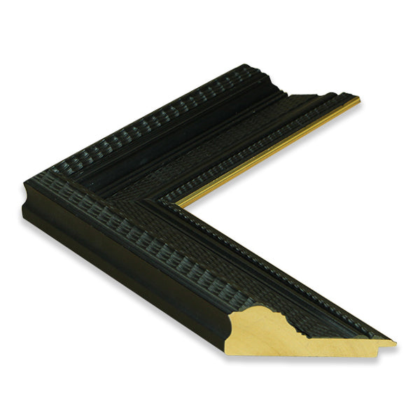 Moldura Negra con Detalle Dorado – Ref. 4832 NEGRO