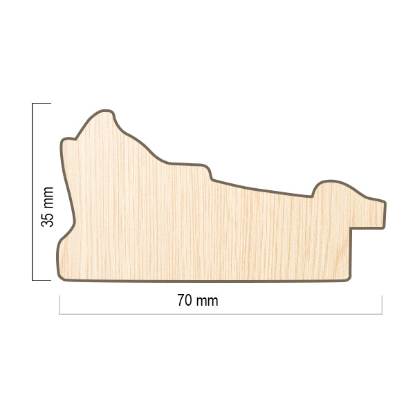 Moldura Clásica Dorada – Ref. 268 ORO