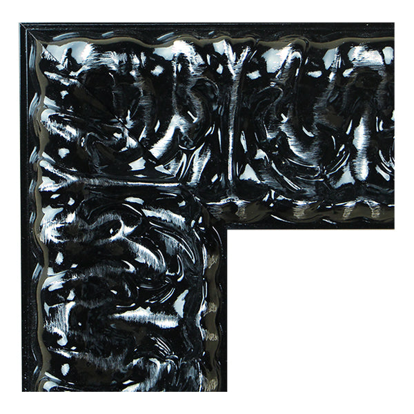 Moldura en Madera Acabado Negro Brillante – Ref. 5080 NEGRO