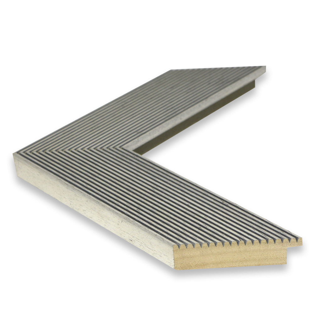 Moldura en Madera Acabado Plata. Modelo 5154 PLATA – Minimalismo Moderno y Elegancia Lineal