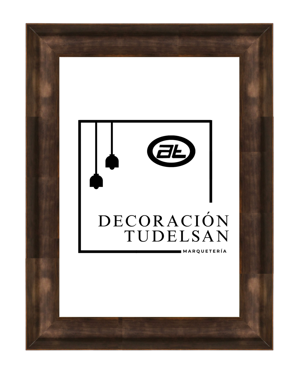 Moldura de Madera Bronce 001036 -