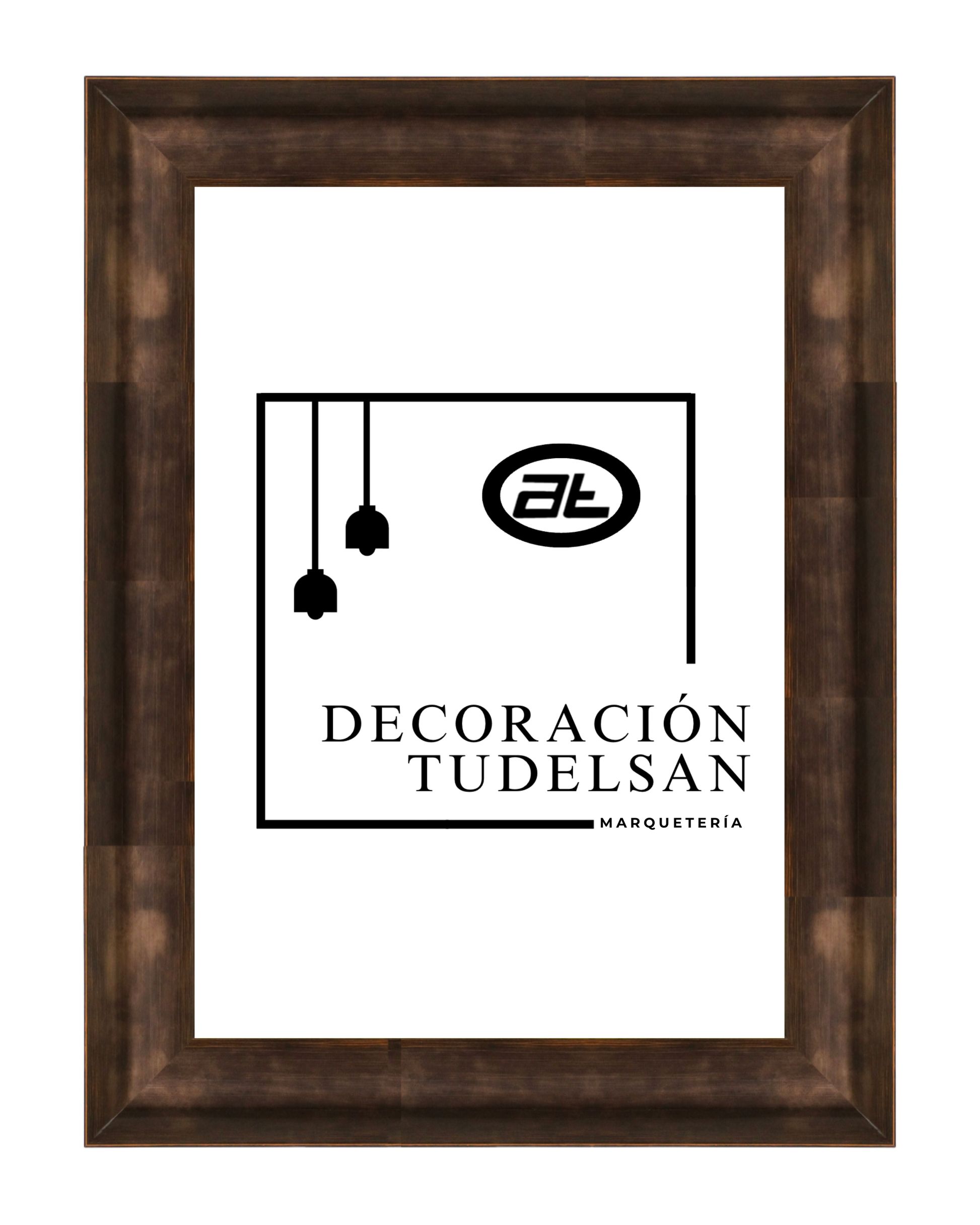 Moldura de Madera Bronce 001036 -
