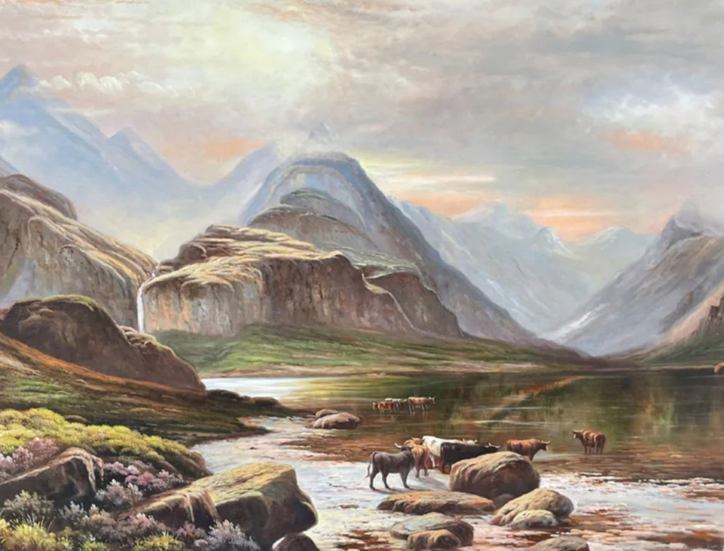 Pintura de Campo  – Tranquilidad Rural en un Paisaje Pintoresco