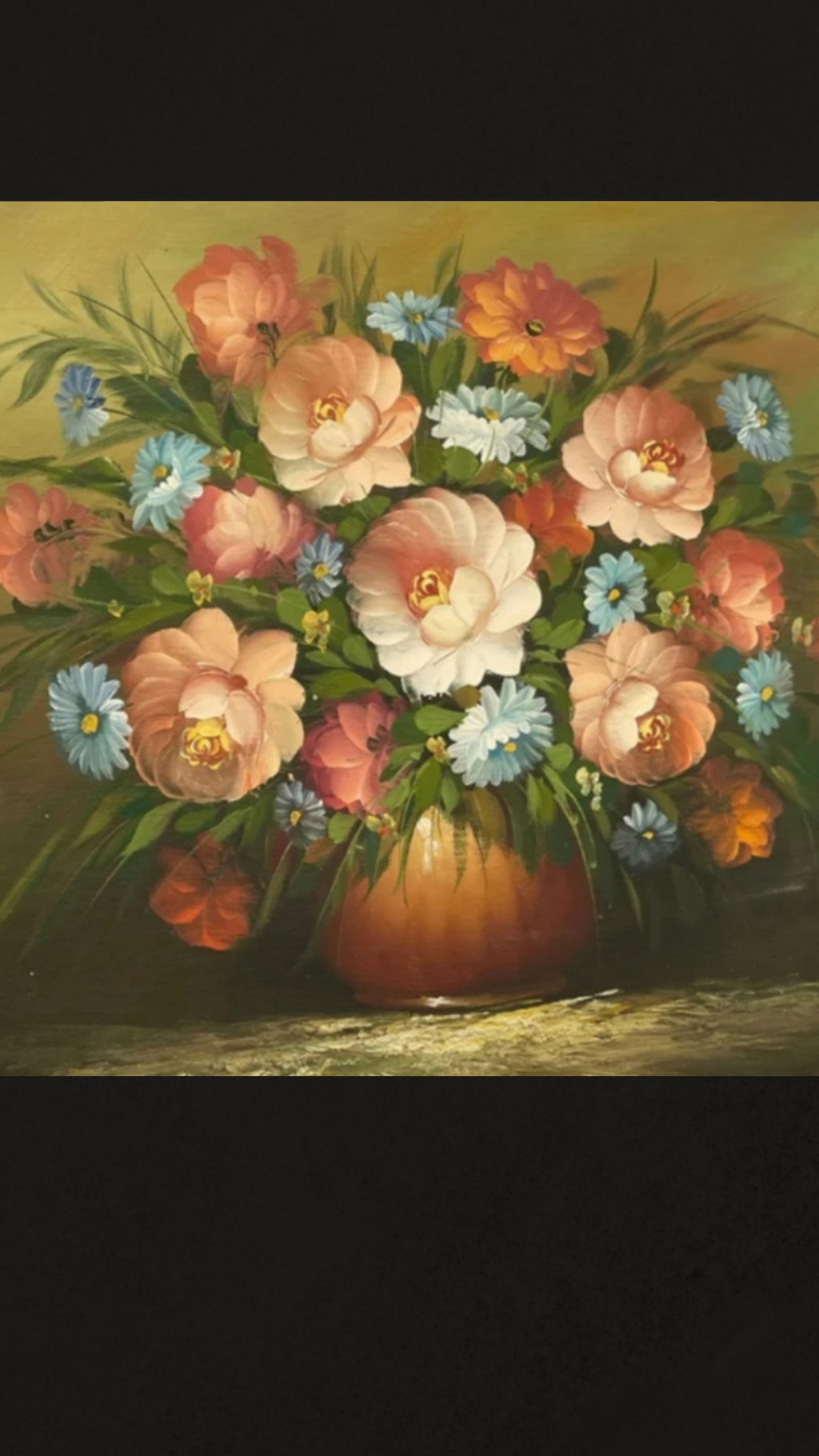 Óleo sobre lienzo de – Delicadeza Natural en Trazos de Agua y Color