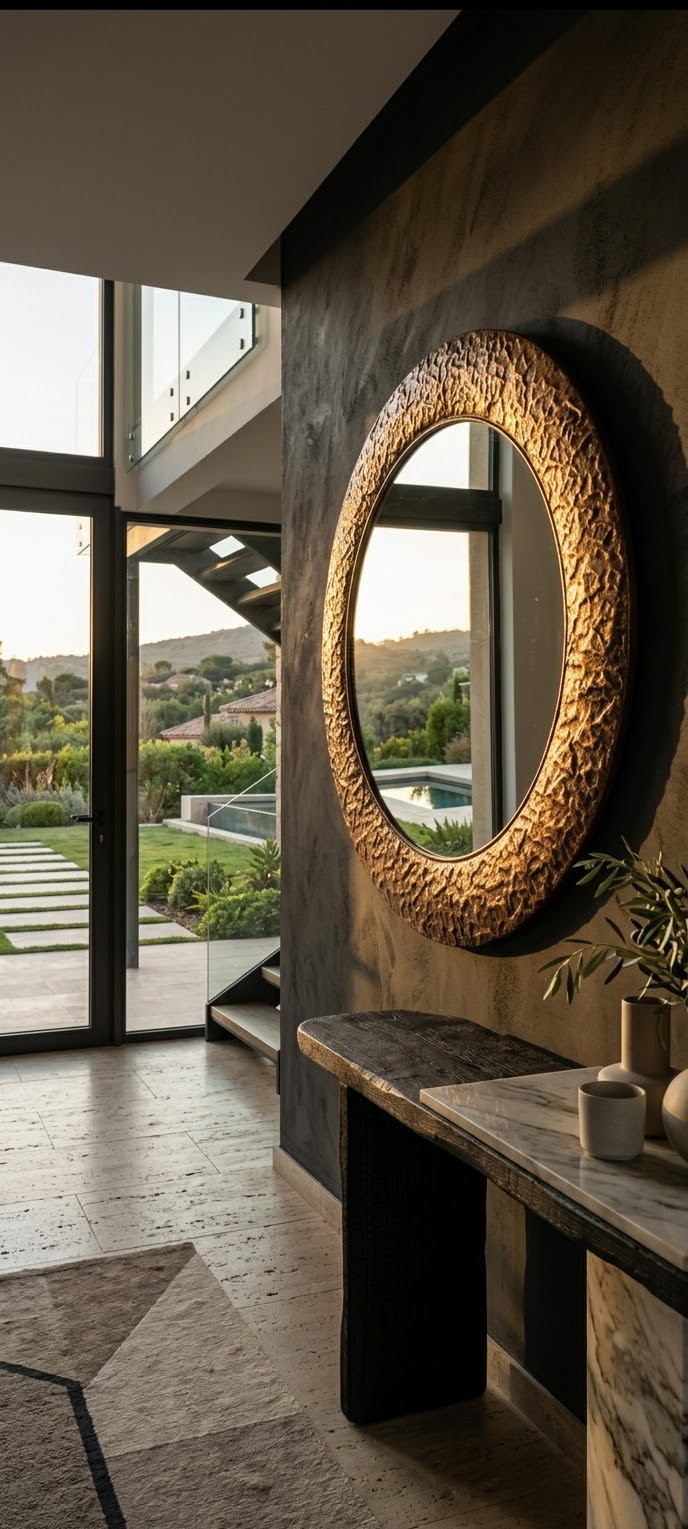ESPEJO CIRCULAR METALICO