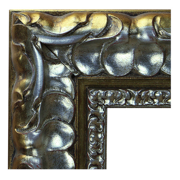 Moldura en Madera Acabado Plata. Modelo 658 PLATA – Majestuosidad Clásica y Detalle Escultural (AGOTADO)