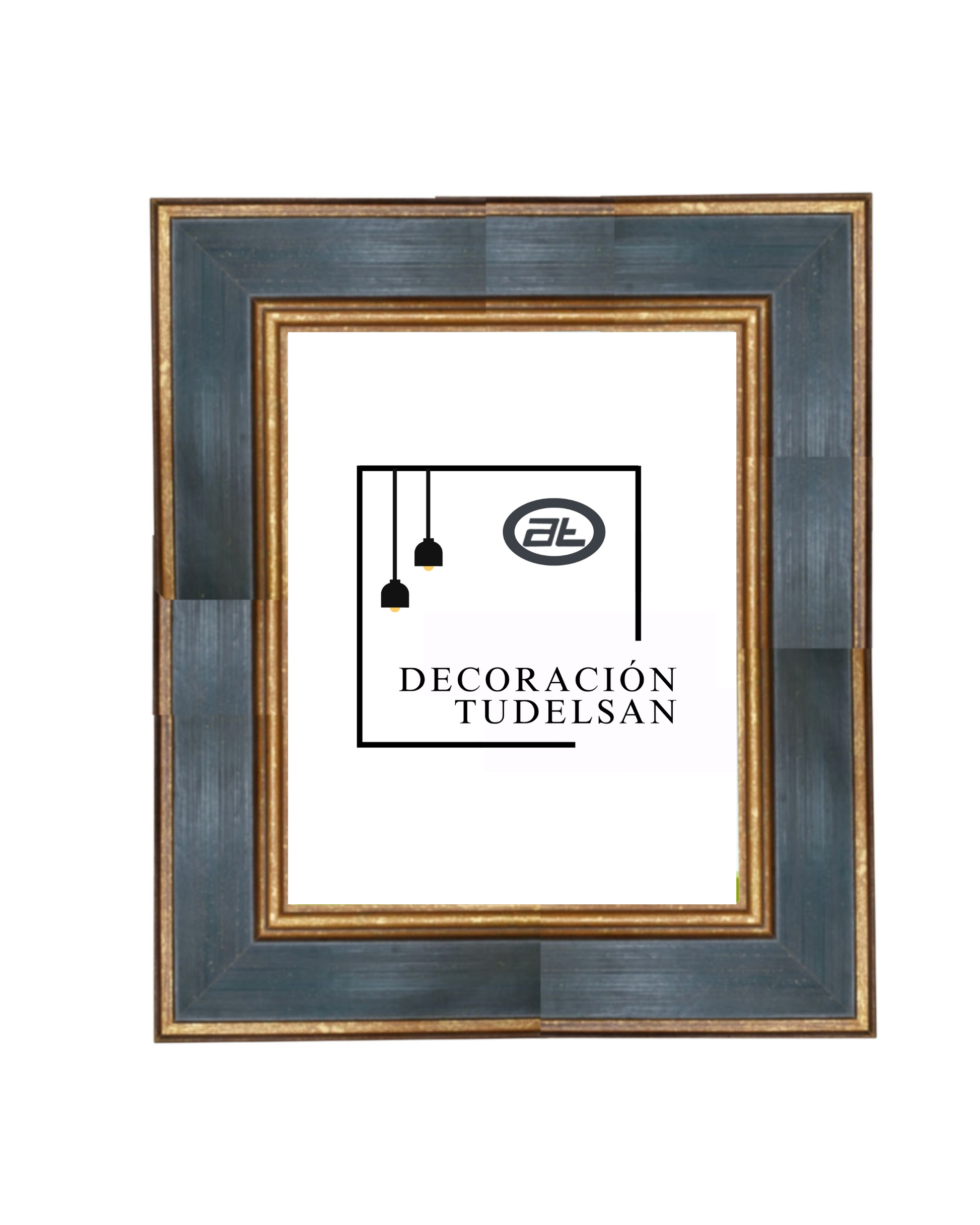 Marco Oro Envejecido con Entrecalle negro 00222M0/1147 –