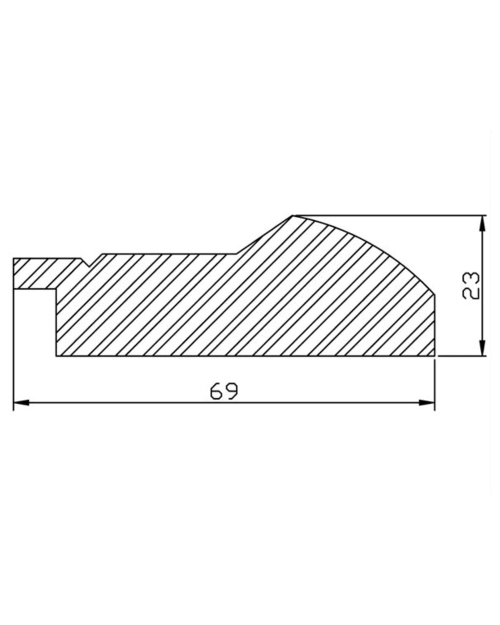 Marco Nubes Doradas y Azules con Filo Marfil 00416B1/1734–