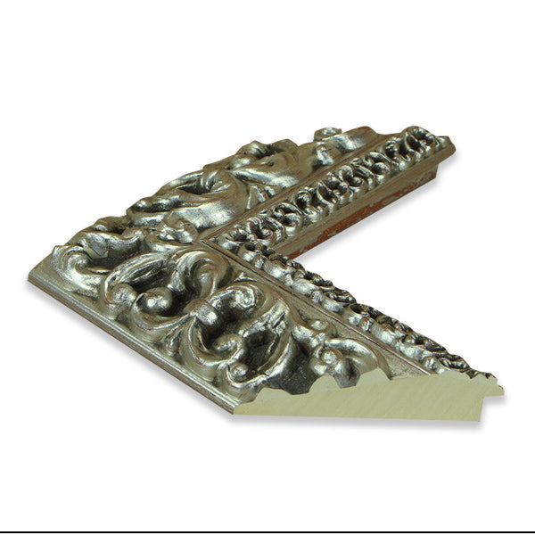 Moldura Clásica Plateada con Relieve – Ref. 5000 PLATA