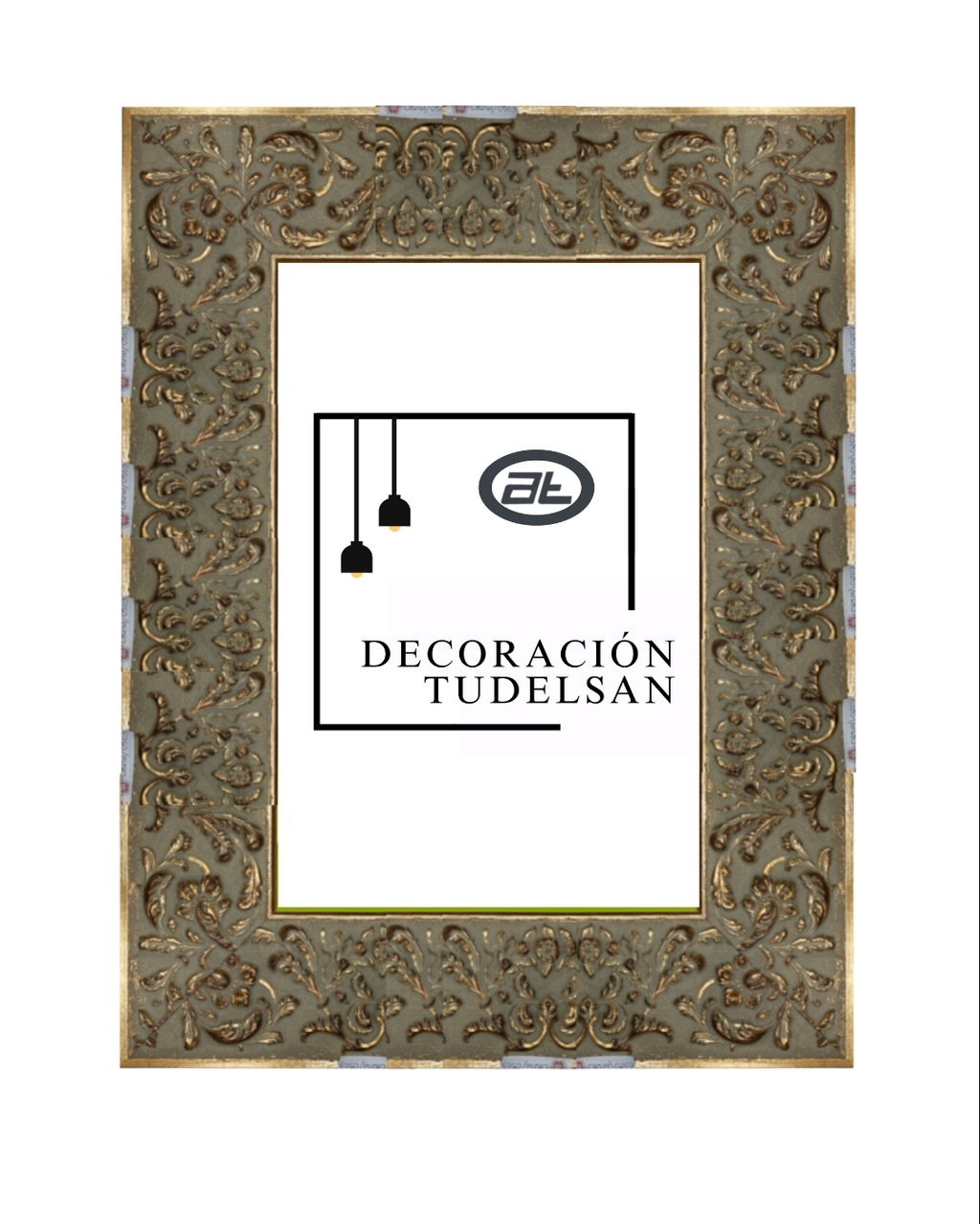 Marco Avellana con Diseño de Hojas Doradas 00082G1/0503 –