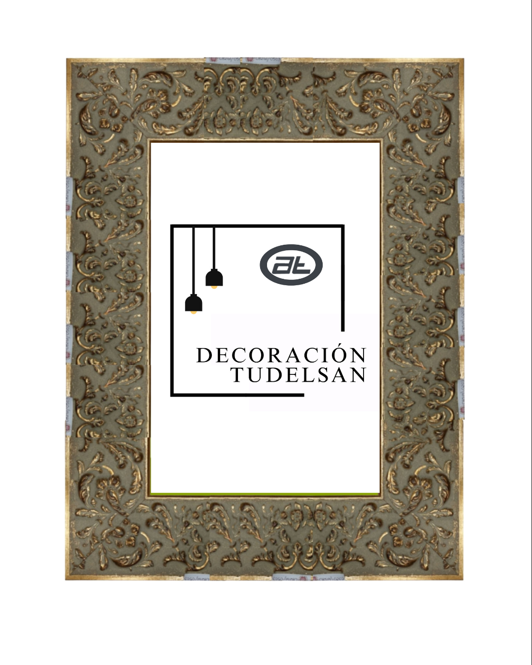 Marco Avellana con Diseño de Hojas Doradas 00082G1/0503 –