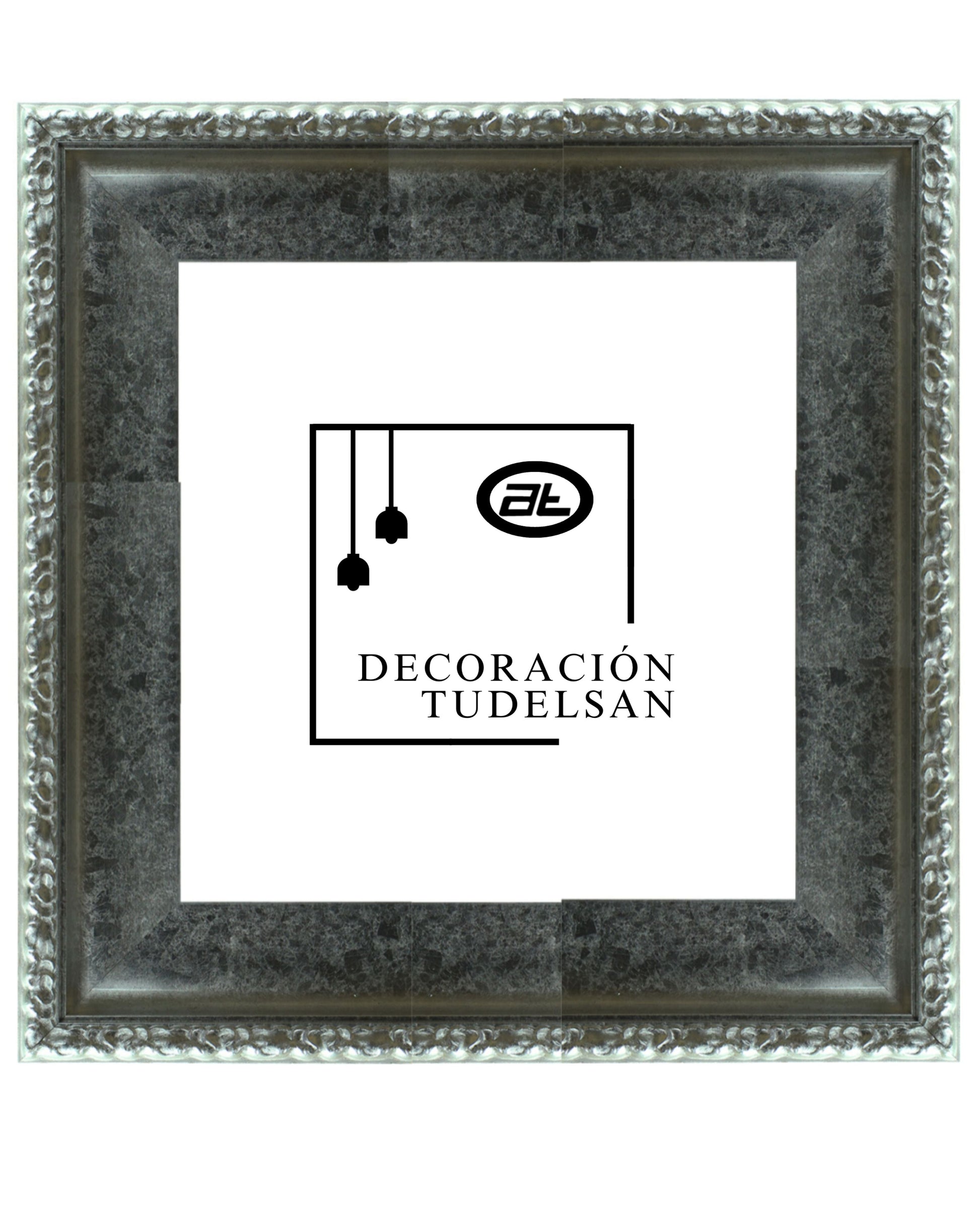 Moldura en Plata con Relieve de Cadenas – Ref. 5010 PLATA             ( NO STOCK )