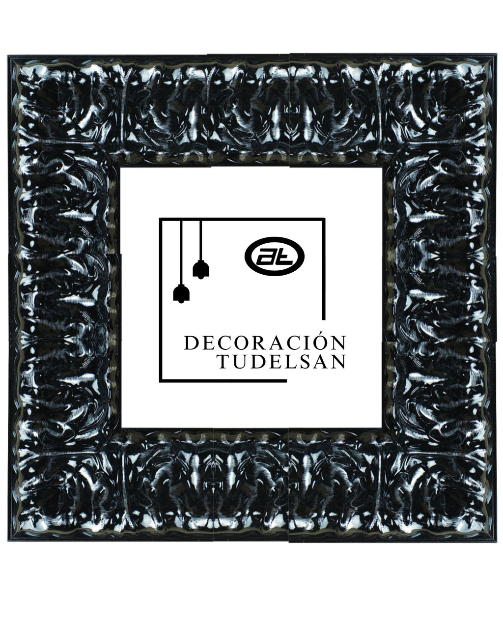 Moldura en Madera Acabado Negro Brillante – Ref. 5080 NEGRO