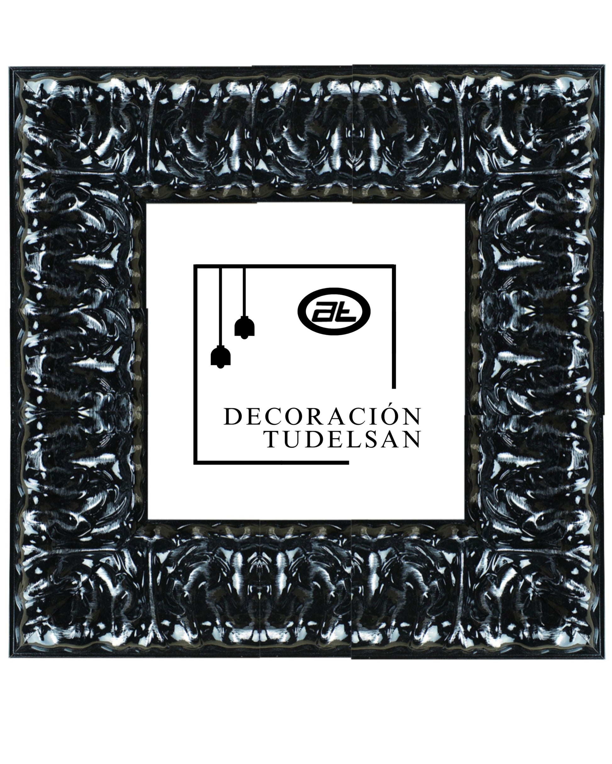 Moldura en Madera Acabado Negro Brillante – Ref. 5080 NEGRO