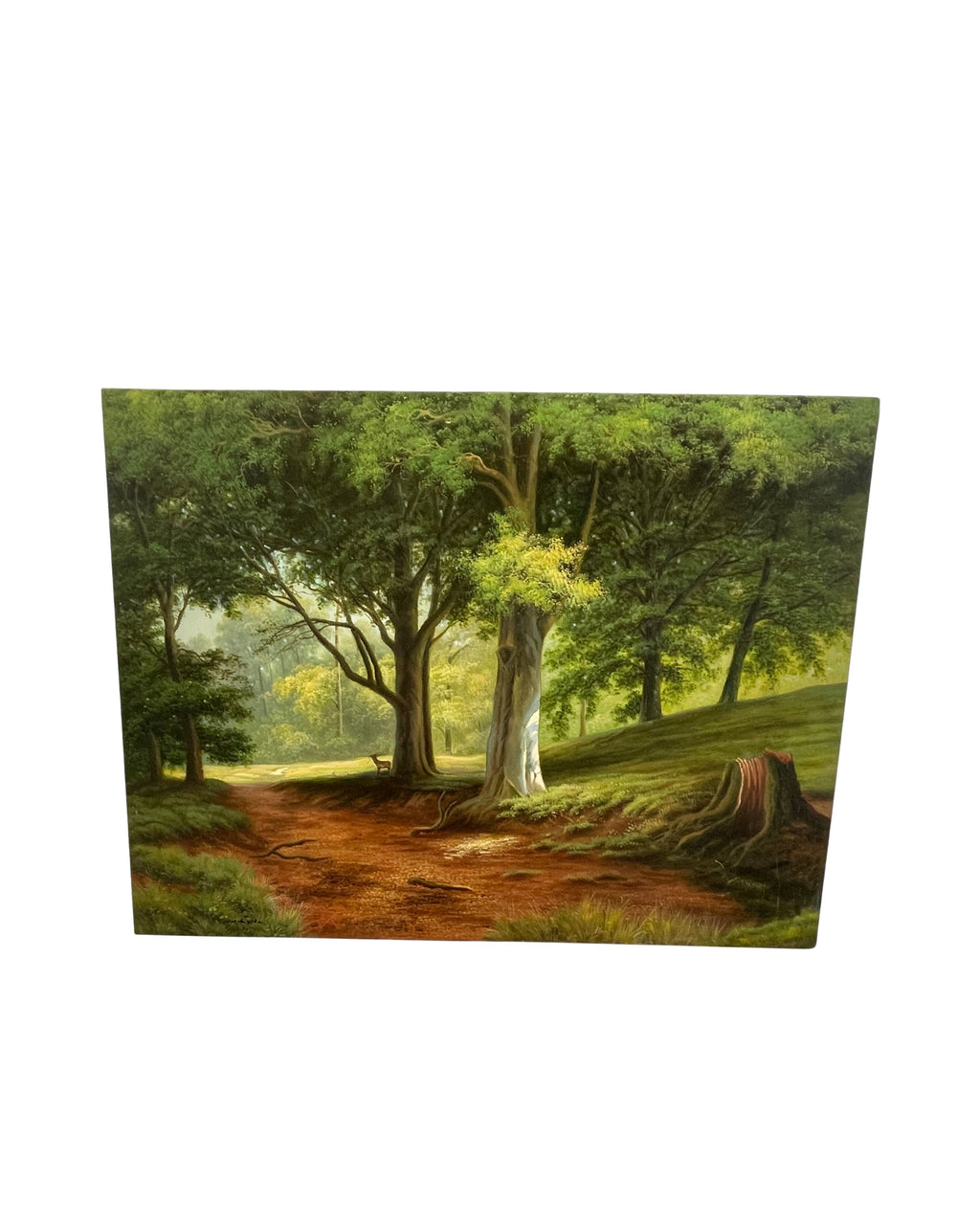 Óleo sobre lienzo Bosque – Naturaleza Viva en Trazos de Agua y Color