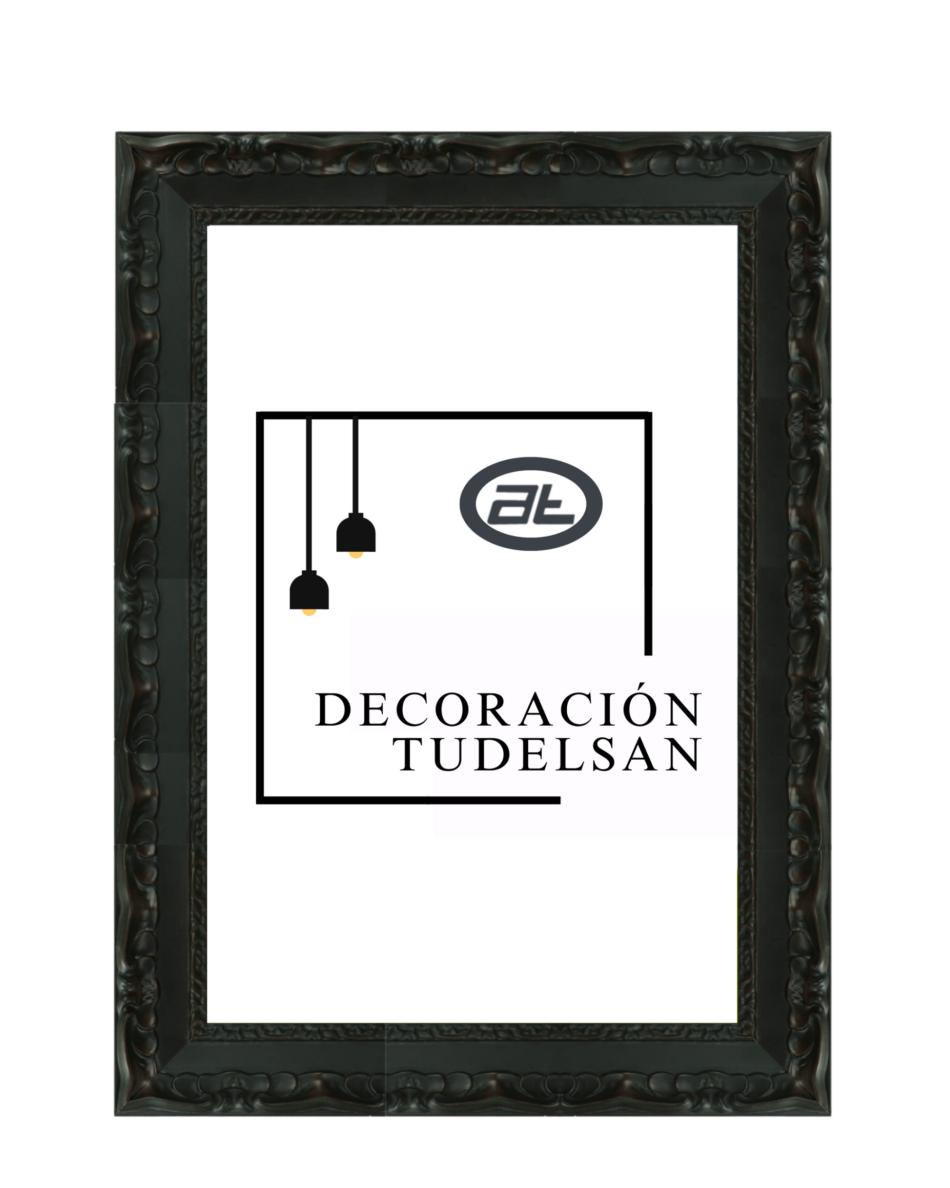 Marco Negro con Relieve  00201 Negro <–