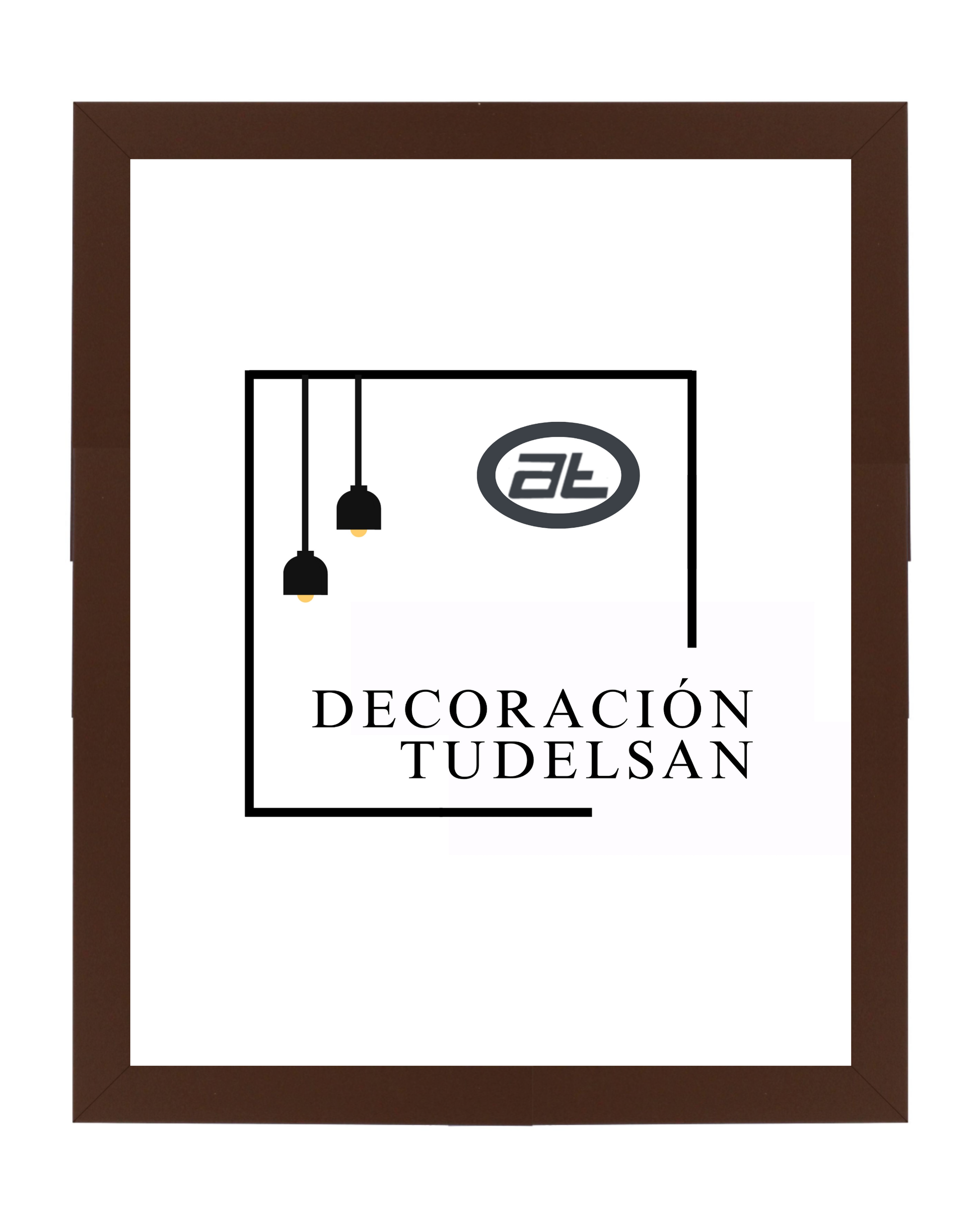 Marco Marrón – Calidez Atemporal con Toque Natural Ancho 25 mm