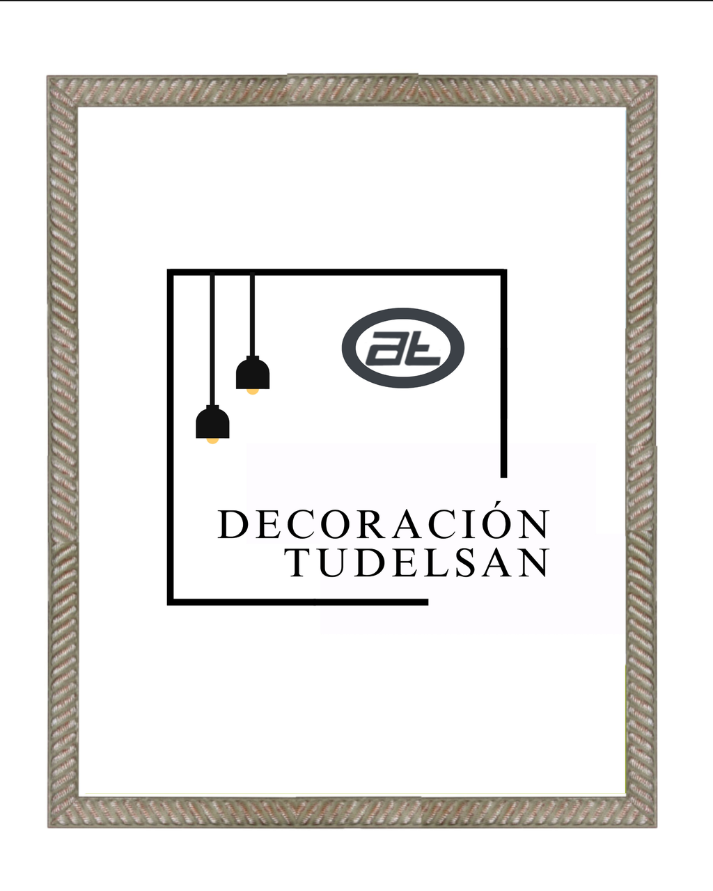 Marco Plata con Pátina Gris 00426G1/1769– Elegancia Envejecida