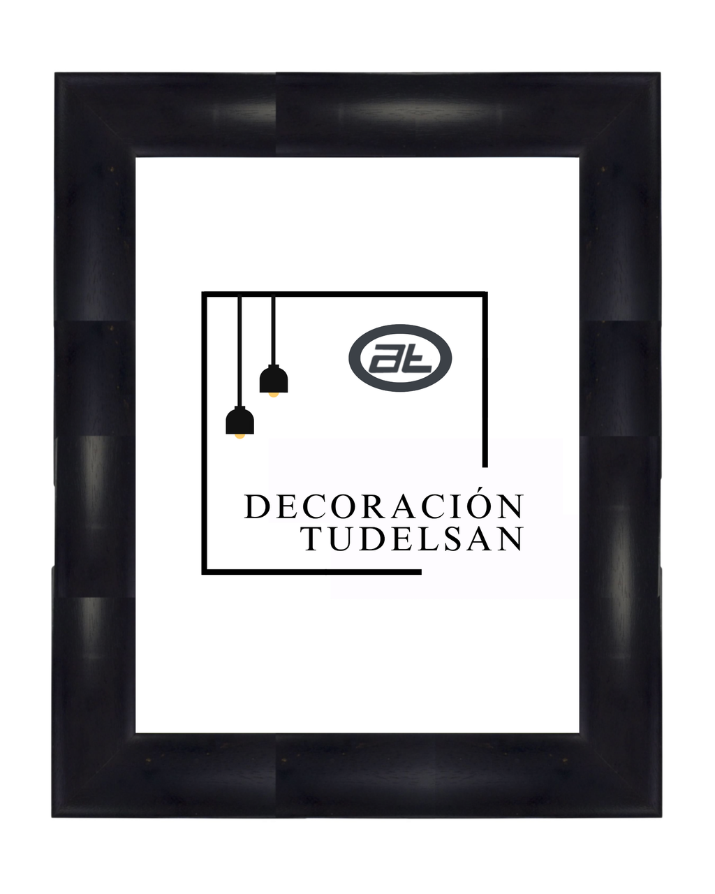 Marco Negro con Pequeños Relieves 00788M0/3081 – Sutileza Texturizada con Estilo Atemporal
