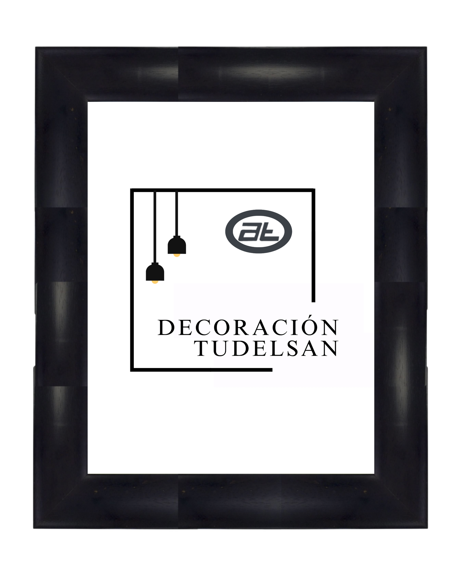 Marco Negro con Pequeños Relieves 00788M0/3081 – Sutileza Texturizada con Estilo Atemporal