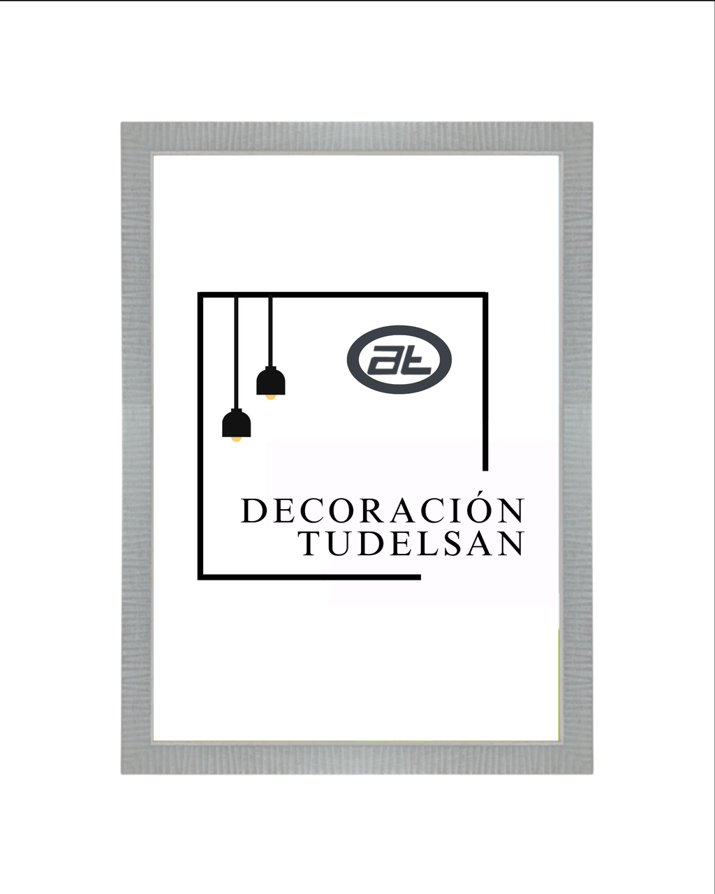 Marco Plata Mate sobre Blanco 00342A0/3325  –