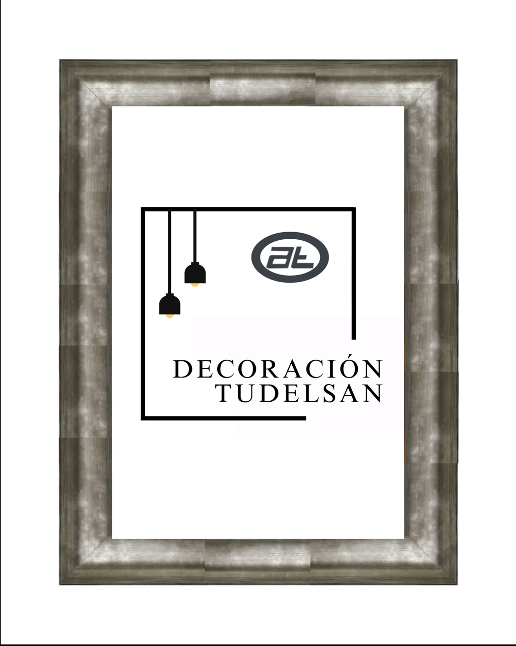 Moldura de Madera en Color Gris 001036-