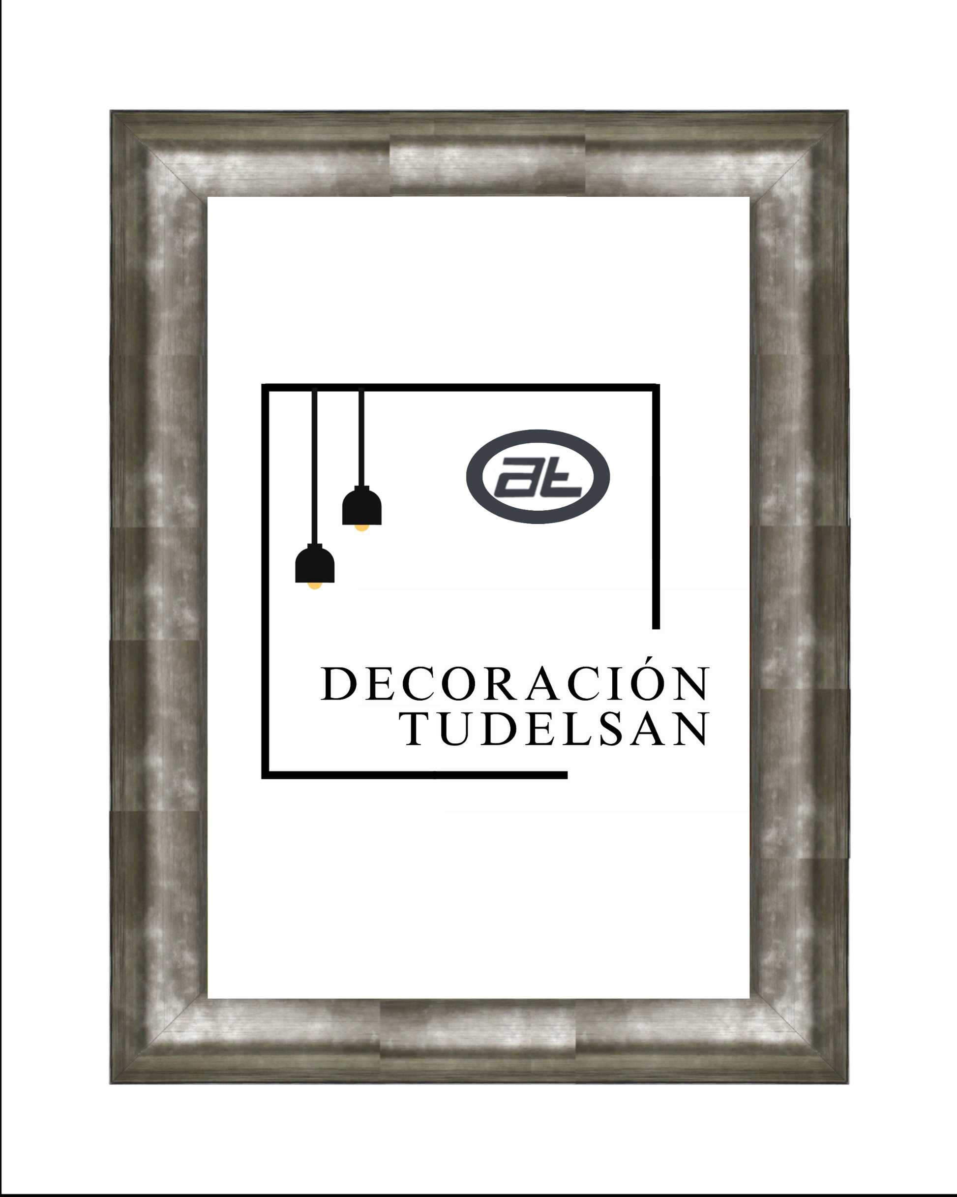 Moldura de Madera en Color Gris 001036-