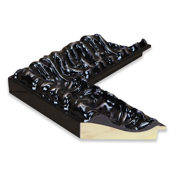 Moldura en Madera Acabado Negro Brillante – Ref. 5080 NEGRO