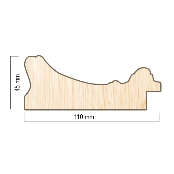 Moldura en Madera Acabado Oro. Modelo 5091 ORO – Distinción Clásica
