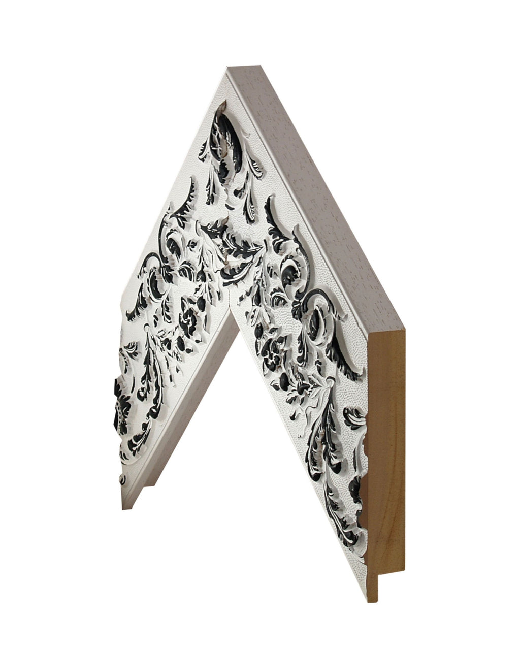 Marco Blanco con Hojas Negras00513G2/2584 – Delicadeza Natural