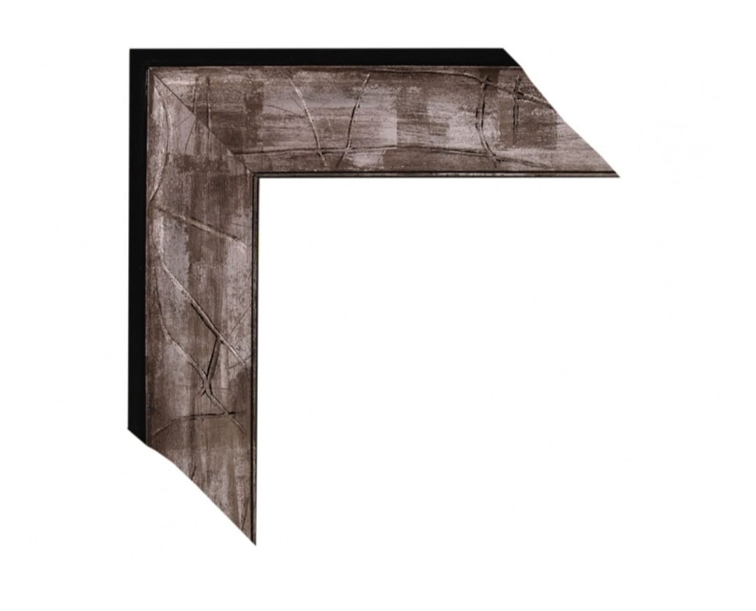 Marco Negro con Grabado en Plata 00623G1/2437 –